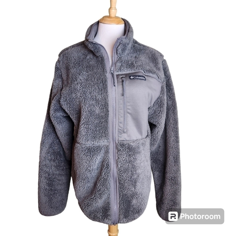 Columbia Fleece Zip Up Jacket, sz M